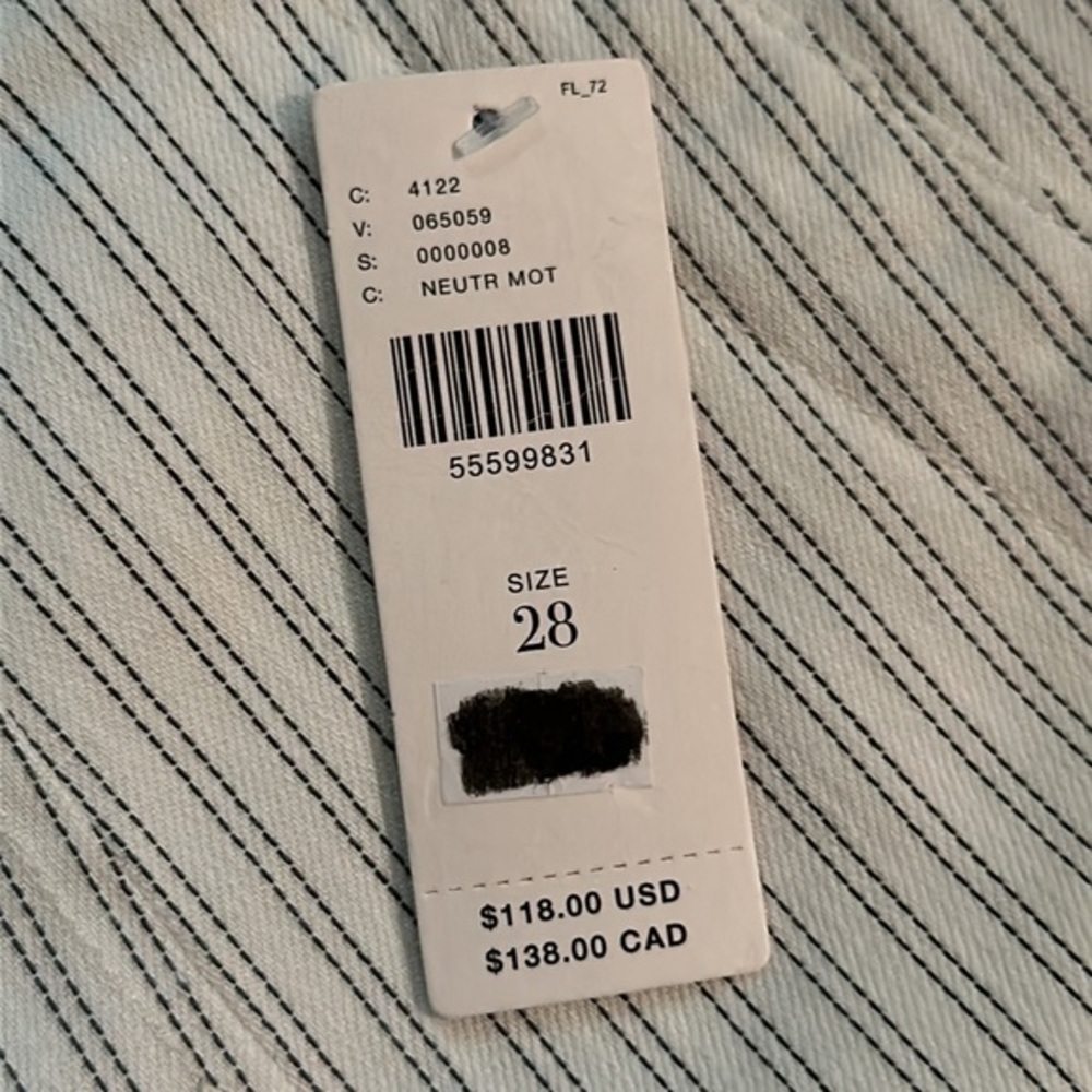 Pilcro and letter press ANTHROPOLOGIE white high rise skinny jeans size 28A NWT - Picture 8 of 16